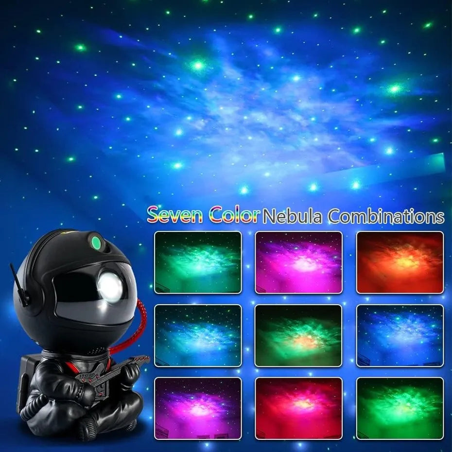 Star Projector Galaxy Night Light Astronaut Space Projector Starry Nebula Ceiling Lamp for Halloween Christmas Birthday Gift