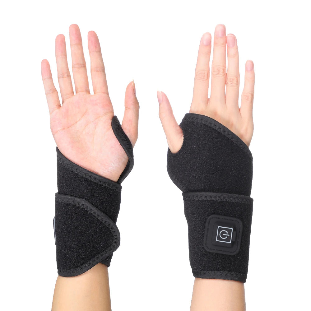Electric Heating Wrist Massager Brace Warm Arthritis Wristband Hot Compress Physiotherapy Device Fitness Wrister Joint Care