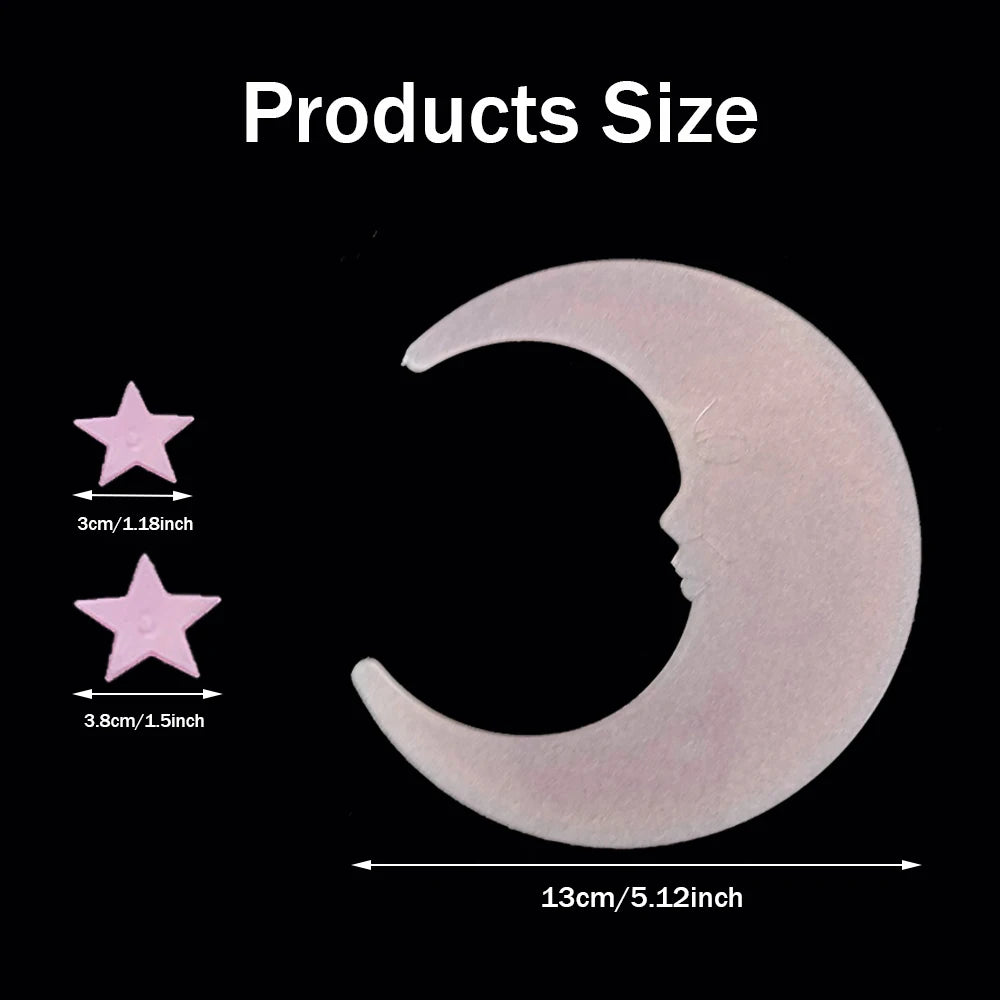 100/50/3pcs Glow in The Dark 3D Stars Moon Wall Stickers Luminous Stickers Kids Baby Room Bedroom Ceiling Home Decor Glow Star