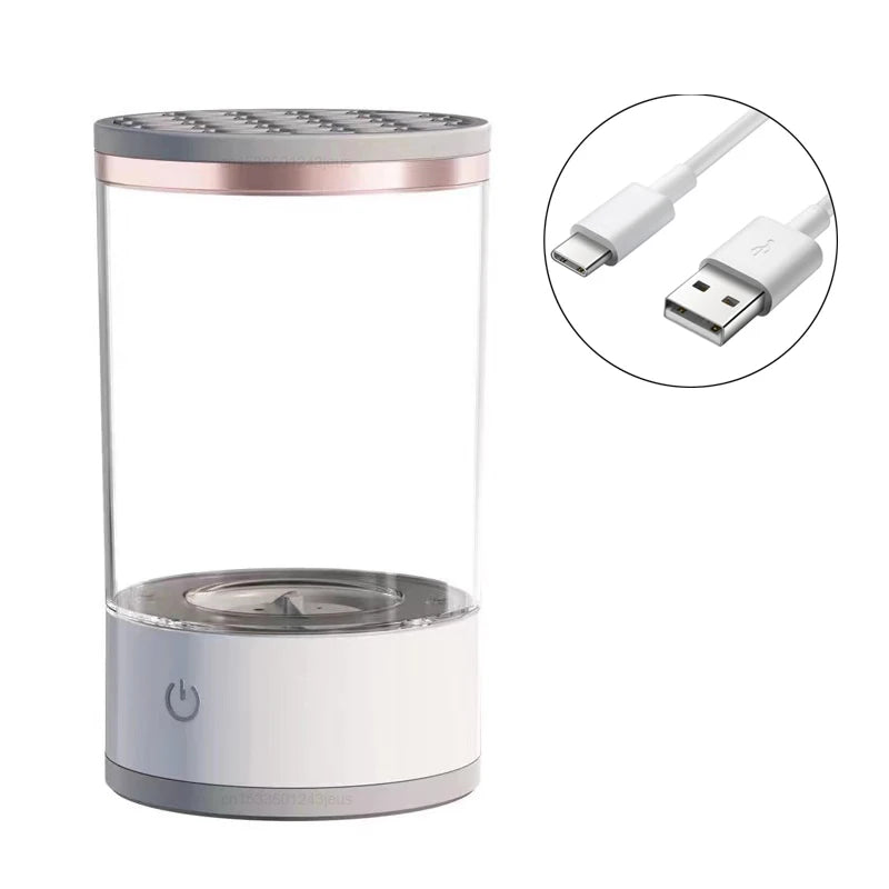 Makeup Brush Cleaner Automatic Rotating Makeup Brush Cleaner USB Portable Electric Cosmetic Makeup Brush Rotary Washing Machine