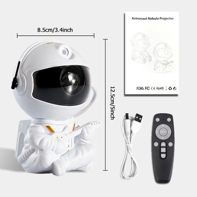 Star Projector Galaxy Night Light Astronaut Space Projector Starry Nebula Ceiling Lamp for Halloween Christmas Birthday Gift