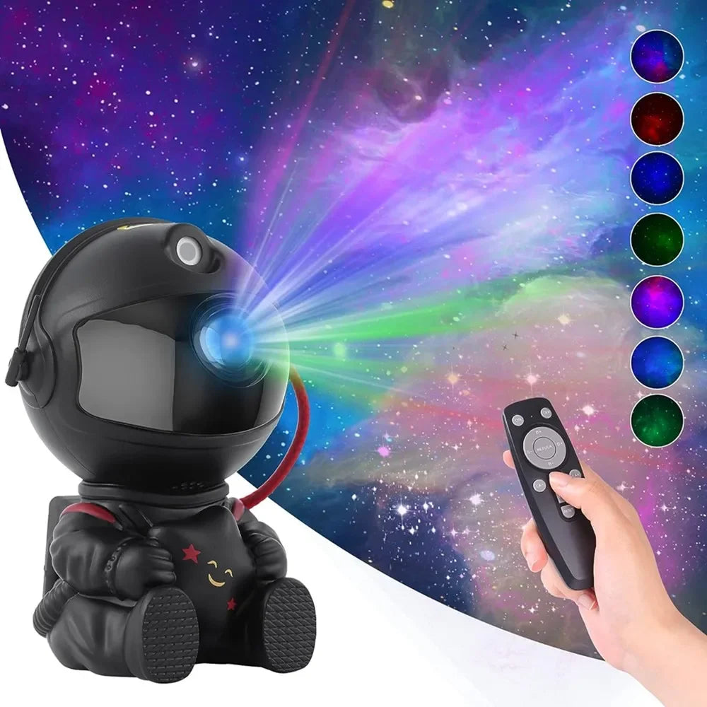 Star Projector Galaxy Night Light Astronaut Space Projector Starry Nebula Ceiling Lamp for Halloween Christmas Birthday Gift